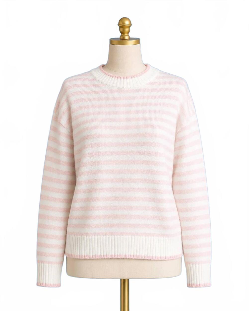 NEW SMITH & QUINN women's autumn stripe sweater in pink